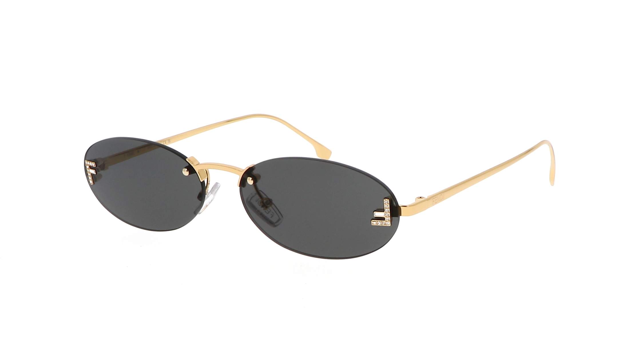 Fendi First Crystal FE4075US 30A 54-15 : solaire percée avec cristaux