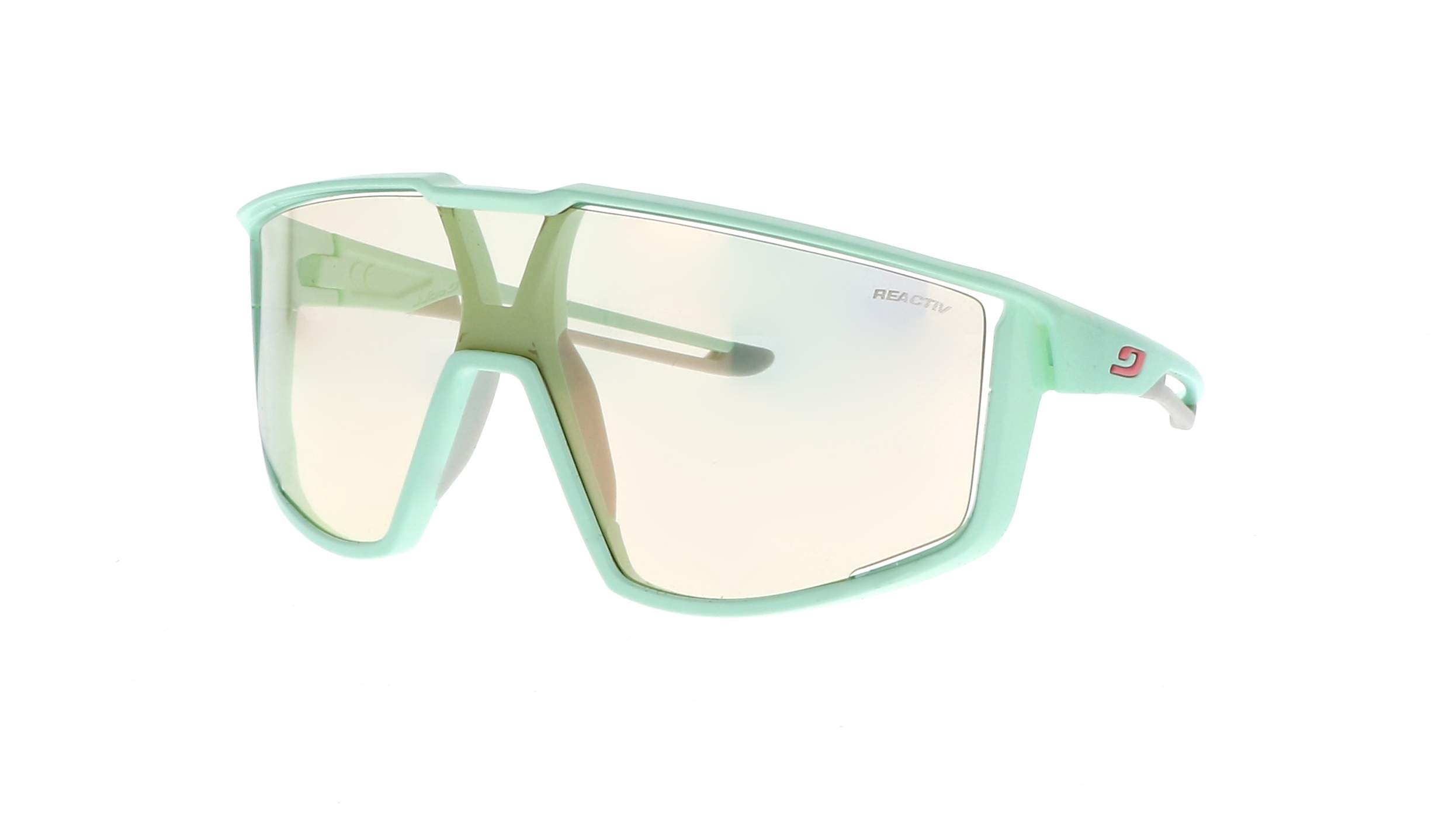 Julbo Fury vert mat avec verres Reactiv photochromiques pour trail et cyclisme