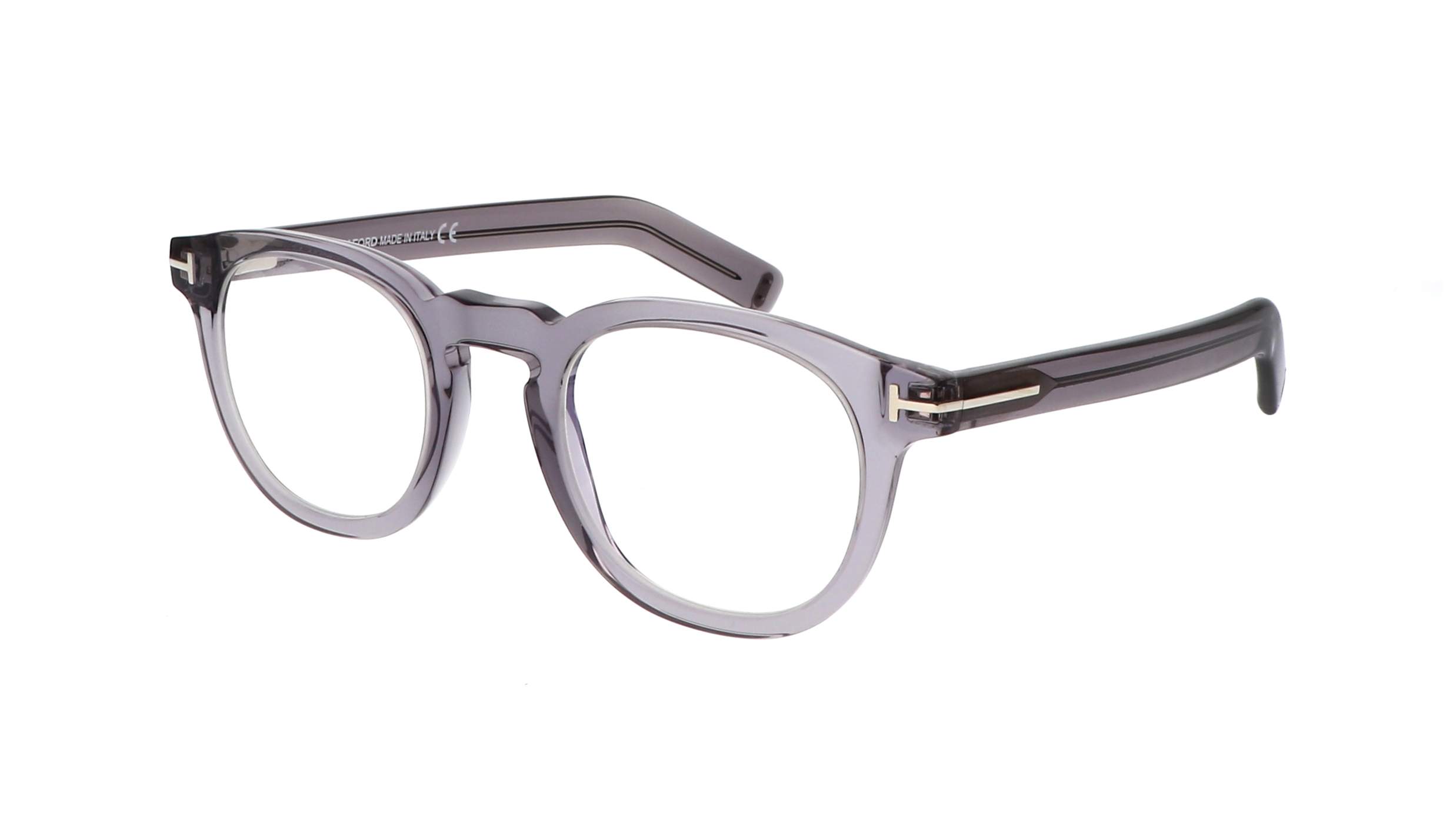 Tom Ford FT5629-B/V 020 – monture pantos en acétate gris translucide